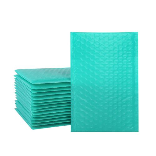 新绿色共挤膜气泡袋加厚快递包装袋哑光泡泡自封泡沫信封袋印刷品